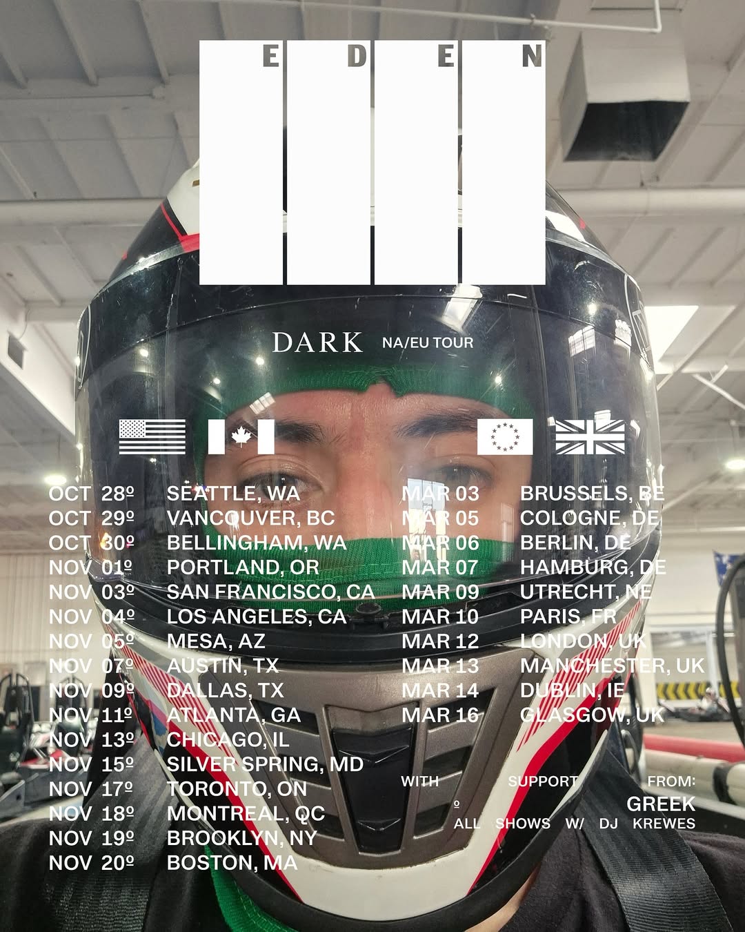 EDEN Dark Tour Poster 2025-2026